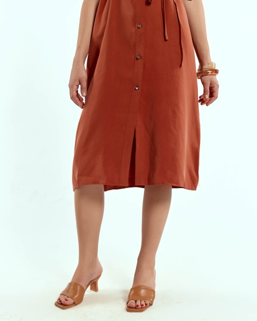 SIXDO Woven Flared Dress for Women